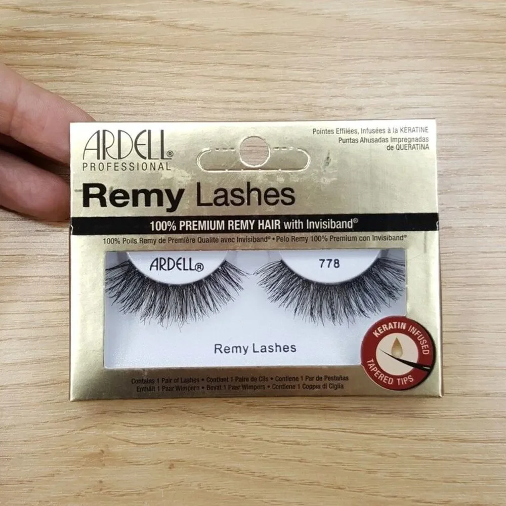 Ardell Professional REMY Lashes # 778 Invisiband Keratin Infused Tapered Tips